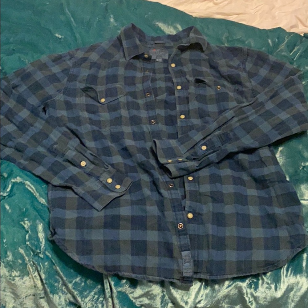 Men’s casual button down lucky brand